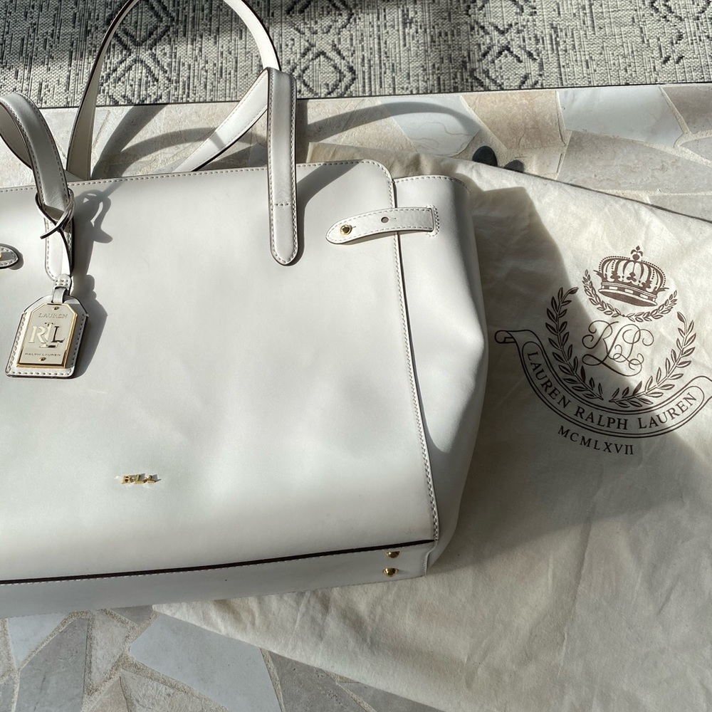 Off White Ralph Lauren Leather Tote